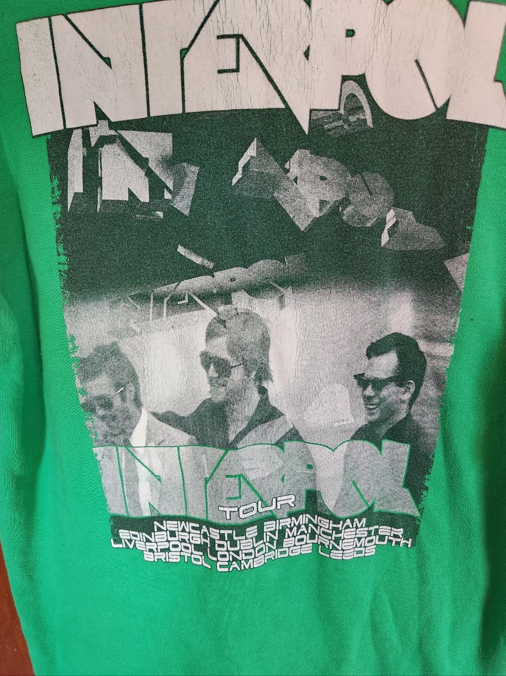 Vintage Interpol Green Ringer Concert Tee - Picture 4 of 8